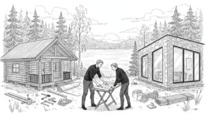 mökki rakennustyypit järvi