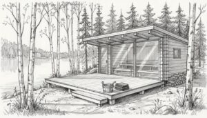 modern Finnish sauna