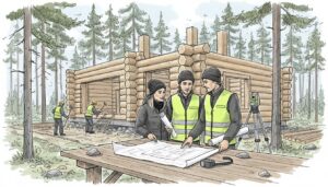 hirsirakennus suunnittelu tiimi