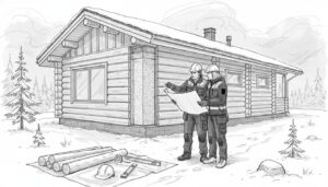 modern hirsitalo exterior