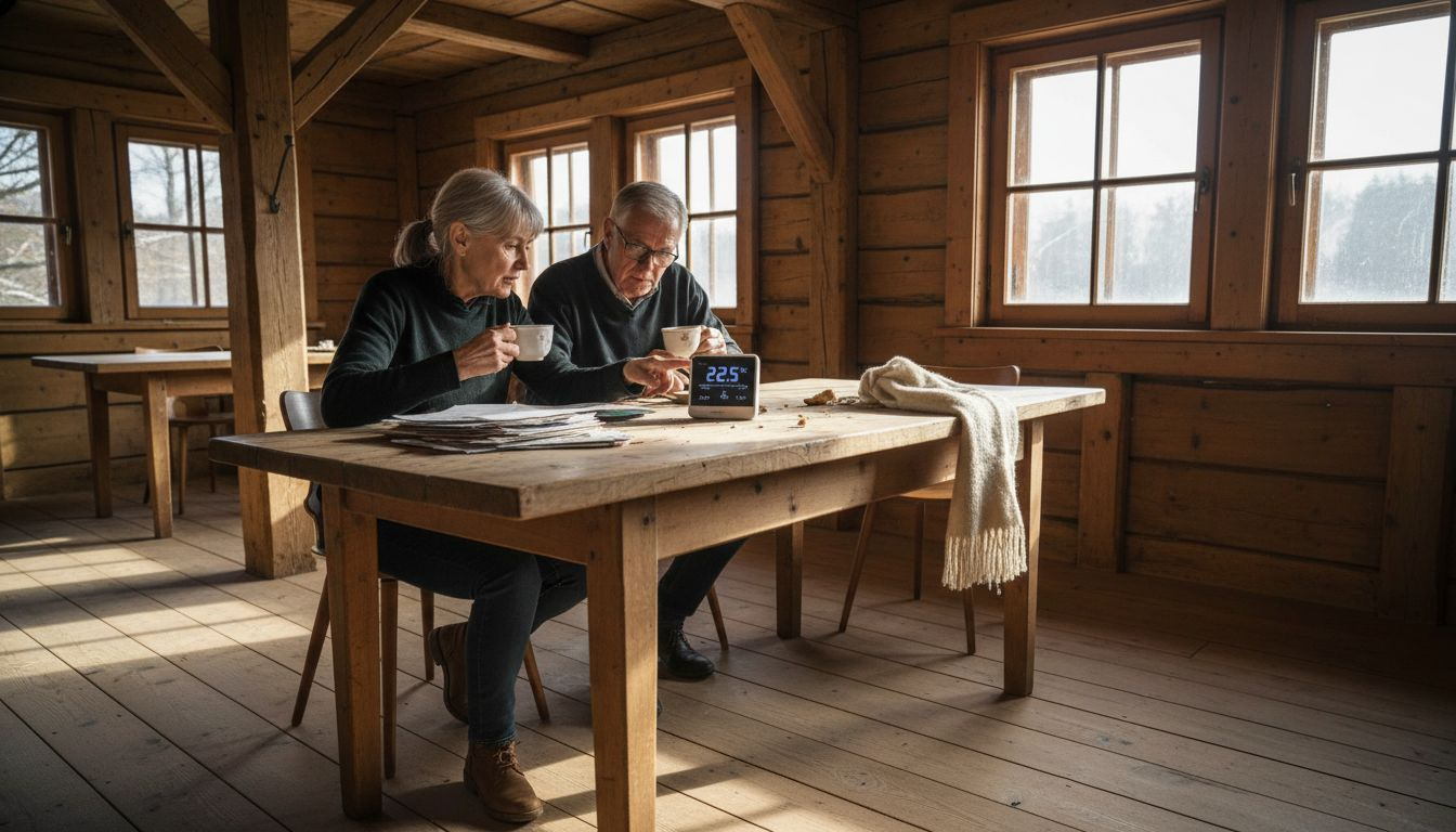 Typischer Alltag in einem modernen, energieeffizienten Holzhaus