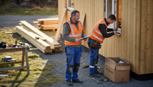 Byggeprosjektlederen tar opp temaer rundt miljøvennlige trehus og smarte materialvalg.