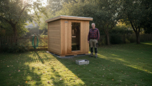 Saunabau mit erfahrenem Handwerker im eigenen Garten – Wohlfühloase direkt vor der Haustür.