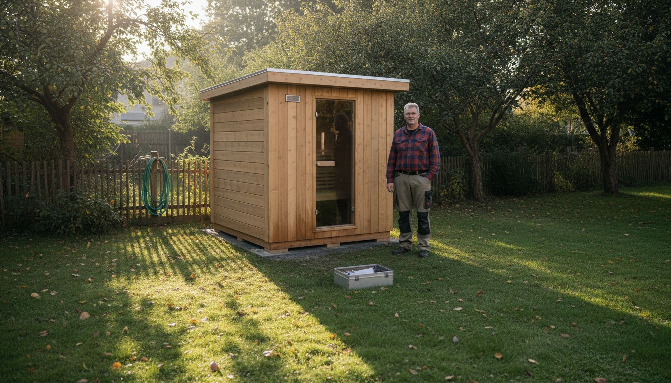 Saunabau mit erfahrenem Handwerker im eigenen Garten – Wohlfühloase direkt vor der Haustür.