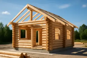 Räätälöity hirsimökkirunko omista suunnitelmista