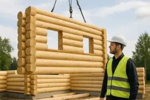 Kuinka nopeasti hirsirunko saadaan tontille?