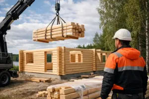 Esimerkki: hirsirunko toimitus viikossa