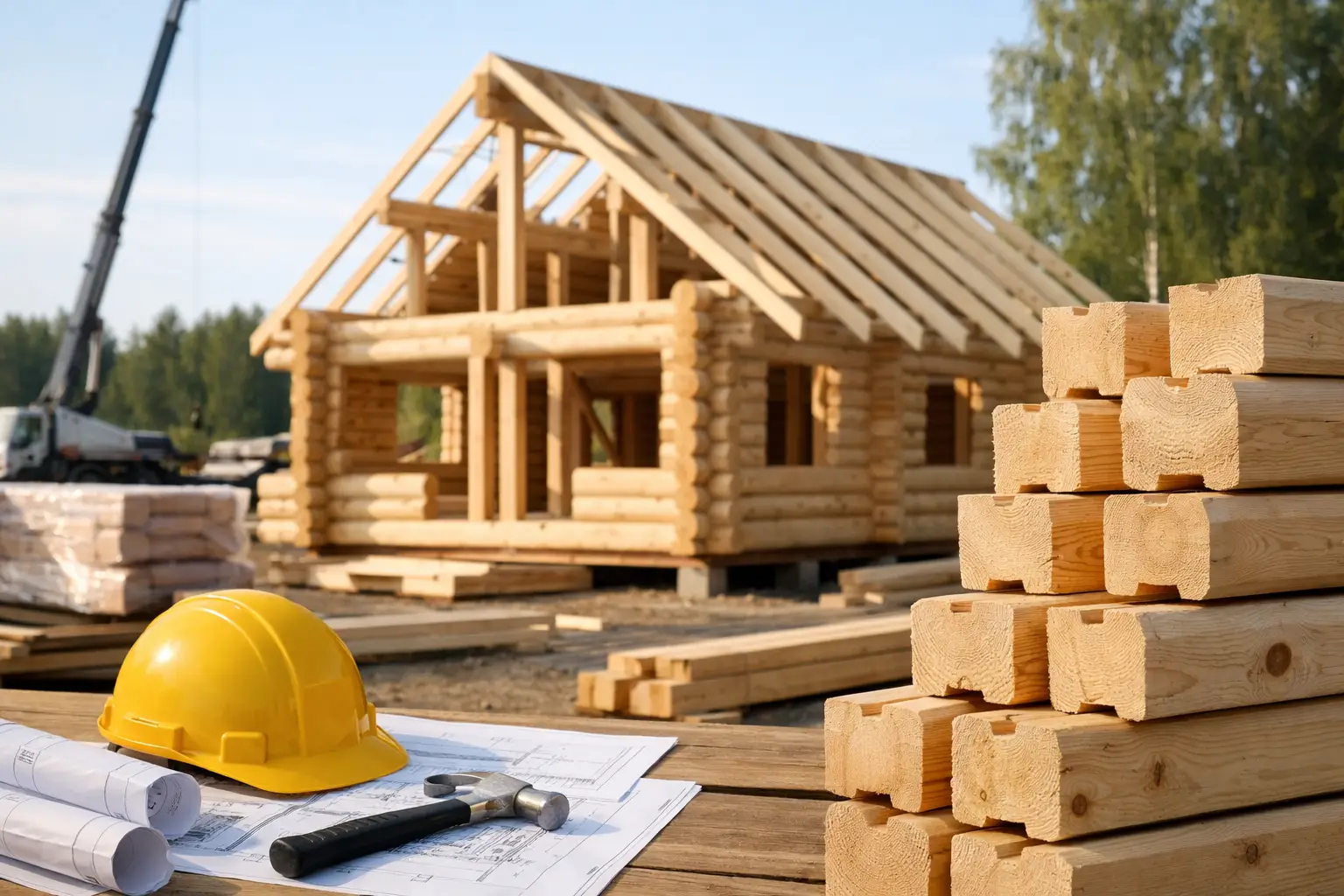 Hirsitalo runko toimitus - mitä se oikeasti sisältää