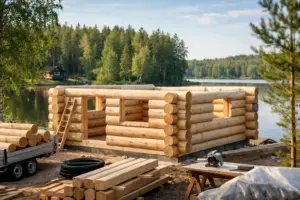 Esimerkkihinta hirsisaunarungolle toimitettuna